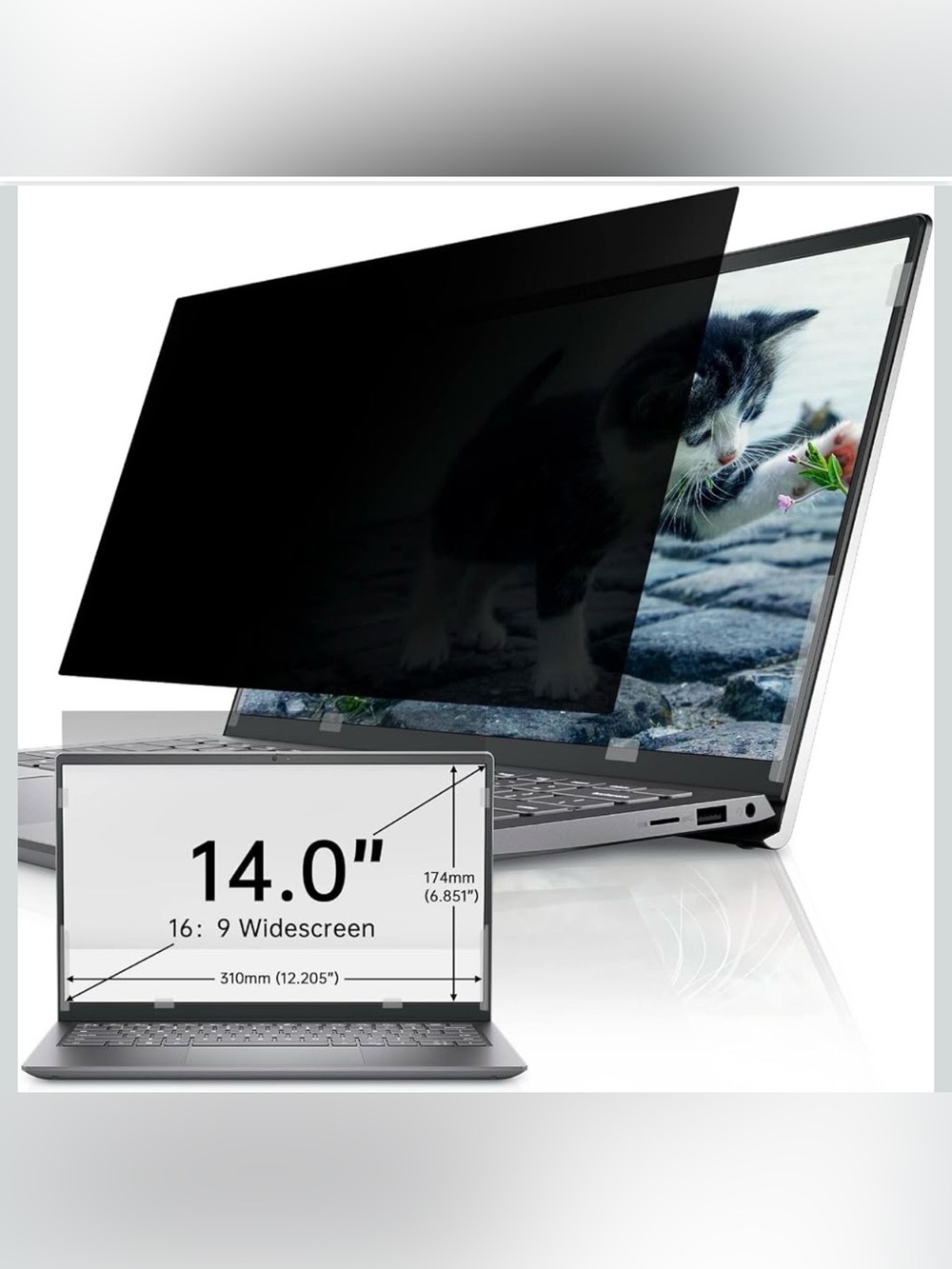 Laptop Privacy Screen 14 Inch 16:9 Aspect,Anti Blue Light, Security Shield